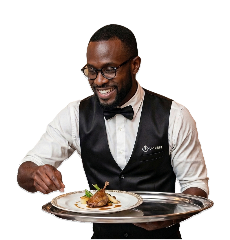 Upshift worker ready for flexible hourly shifts