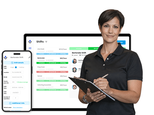 Business manager using Upshift for reliable staffing